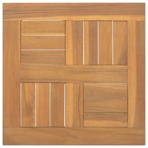 vidaXL Tablero de mesa cuadrado madera maciza de teca 40x40x2,5 cm