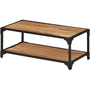 vidaXL Mesa de centro de madera maciza acacia 90x45x35 cm