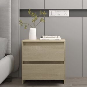 vidaXL Mesita de noche madera ingeniería roble Sonoma 45x34,5x44,5 cm