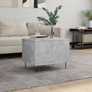 vidaXL Mesa de centro madera contrachapada gris hormigón 60x44,5x45 cm