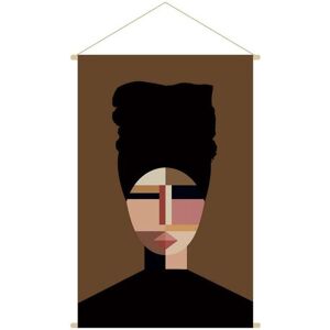 Miliboo Kakemono retrato de mujer 80 × 120 cm TURBA