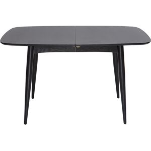 Miliboo Mesa de comedor extensible madera negra L130-160 cm NORDECO