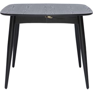 Miliboo Mesa de comedor extensible negra L90-130 cm NORDECO