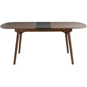 Miliboo Mesa de comedor extensible nogal L150-180 cm SHELDON