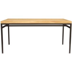 Miliboo Mesa de comedor industrial mango bruto y metal L160 YPSTER