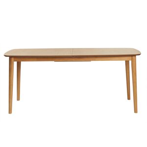 Miliboo Mesa de comedor rectangular extensible de madera de roble claro 180-220 cm EGO