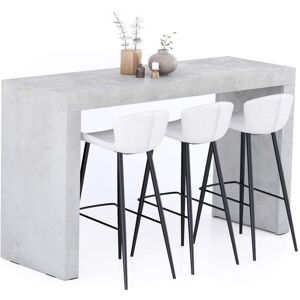 Mobili Fiver Mesa Alta Evolution 180x60, Cemento Gris