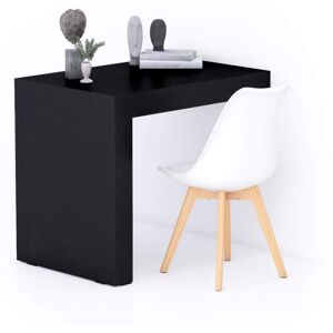 Mobili Fiver Escritorio Evolution 90x60, Madera Negra con una pata