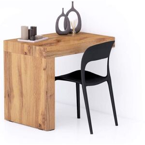 Mobili Fiver Mesa de comedor Evolution 90x60, Madera Rustica con una pata