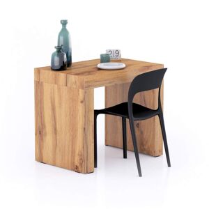 Mobili Fiver Mesa de comedor Evolution 90x60, Madera Rustica con dos patas