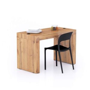 Mobili Fiver Mesa de comedor Evolution 120x60, Madera Rustica con dos patas y cargador inalámbrico