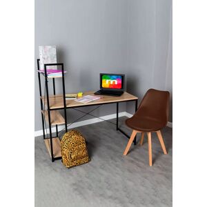 RegalosMiguel Conjunto Escritorio Kecil y Silla Synk Basic - Marrón