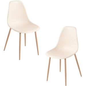 RegalosMiguel Pack 2 Sillas Mykle - Beige