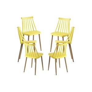 RegalosMiguel Pack 6 Sillas Bik - Amarillo