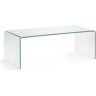 Mesa de centro Burano transparente rectangular 110 x 50 cm de cristal templado - Kave Home