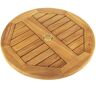 Plataforma giratoria de madera Teca autentificada para mesa 60 cm - Prixprime