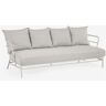 LF Sofa ferrat 3 plazas blanco acero blanco 197cm