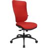 Topstar Silla giratoria adecuada para la columna, mecanismo de sincronización, asiento adecuado para la columna, con respaldo acolchado, rojo