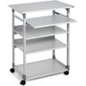 DURABLE Trolley para equipo informático, versión para trabajar de pie, gris luminoso