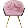 Kare Design Silla con reposabrazos rosa