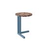 MODO Barcelona Mini mesa auxiliar aluminio azul y terrazzo negro