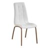 Home Heavenly Pack 4 sillas tapizadas respaldo curvado color blanco