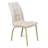 Home Heavenly Pack 4 sillas tapizadas respaldo curvado color beige