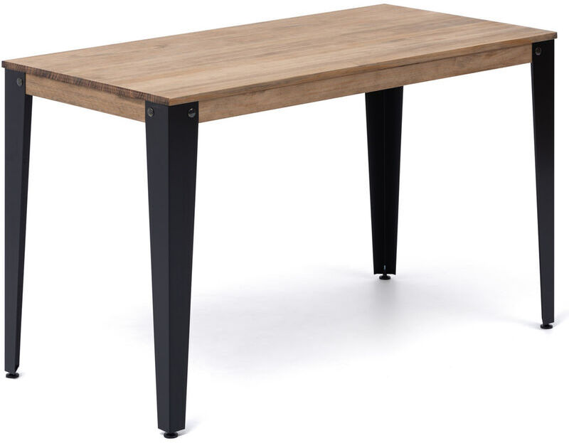 Ds Muebles - Mesa de comedor Lunds 140x80x75cm Negra madera efecto