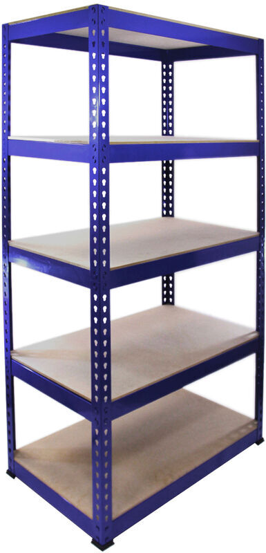 MONSTER RACKING Estantería Q-Rax de Acero Sin Tornillos Azul 90cm x 50cm x 182,5cm