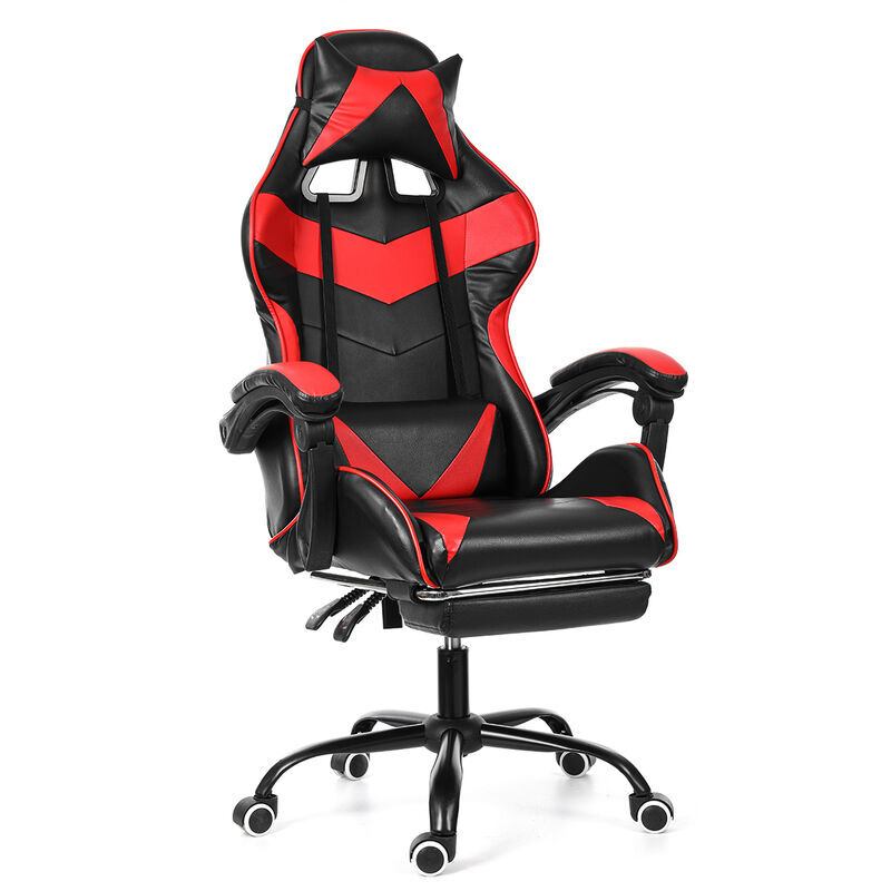 MOHOO Silla de oficina Red Gaming Gaming Giratoria Racing-Reclinable - Mohoo