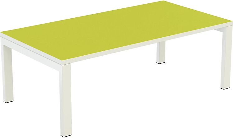 Paperflow Mesa auxiliar easyDesk®, H x A x P 400 x 1140 x 600 mm, verde