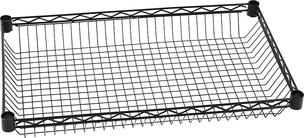 kaiserkraft Cesta para mesa rodante, L x A 760 x 460 mm, negra