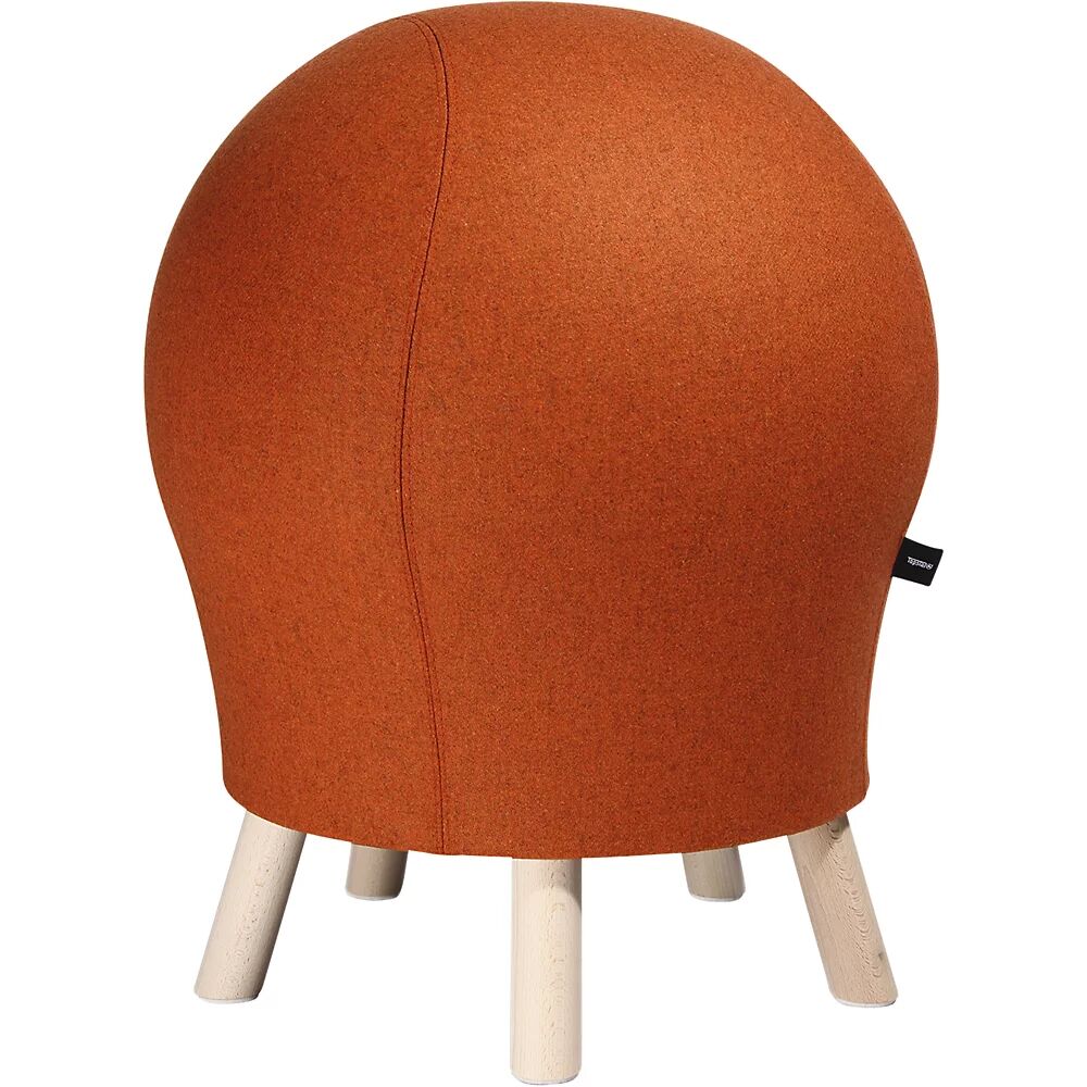 Topstar Taburete activo SITNESS 5 ALPINE, altura del asiento aprox. 620 mm, tapizado naranja