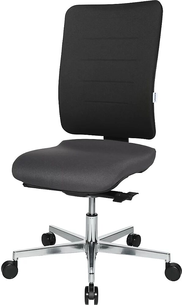 eurokraft pro Silla giratoria de oficina V3, respaldo acolchado, negro / antracita