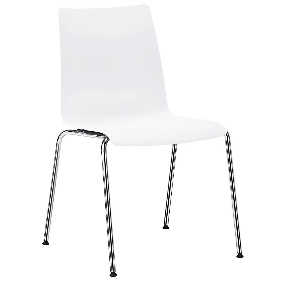 interstuhl Silla con carcasa de plástico SNIKE, carcasa continua de PP, blanco