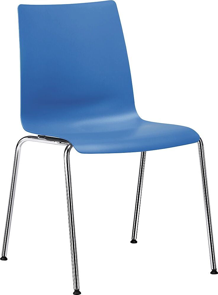 interstuhl Silla con carcasa de plástico SNIKE, carcasa continua de PP, azul