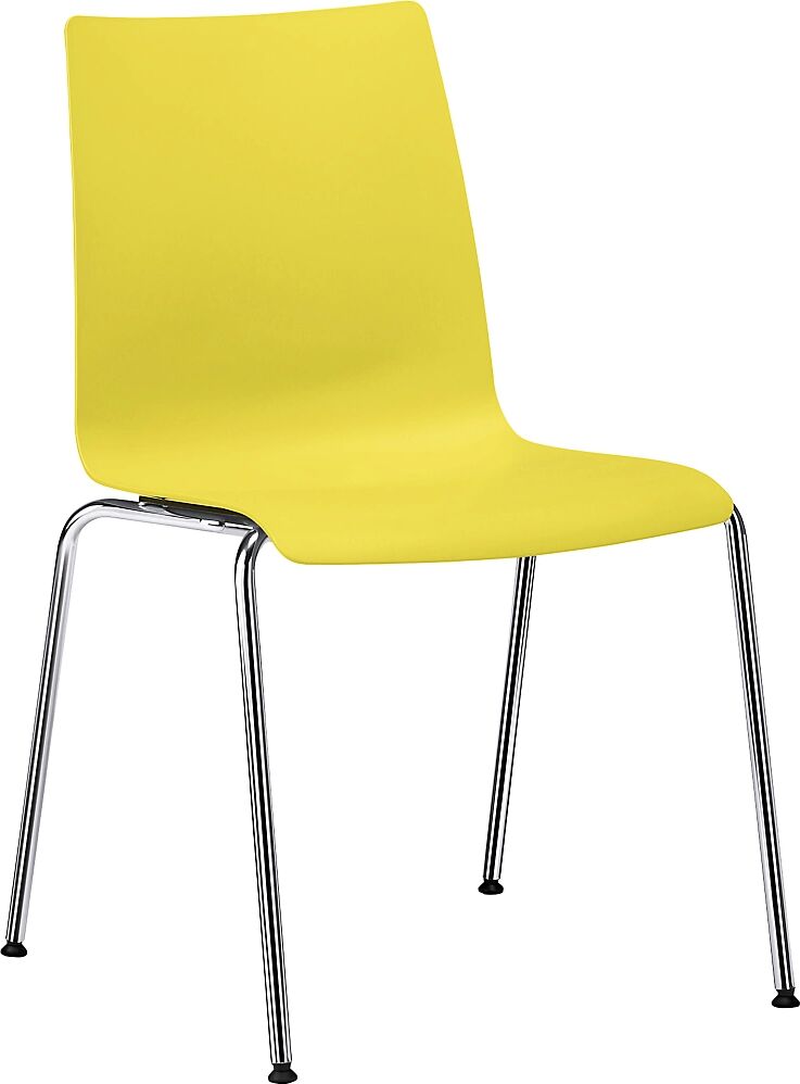 interstuhl Silla con carcasa de plástico SNIKE, carcasa continua de PP, amarillo