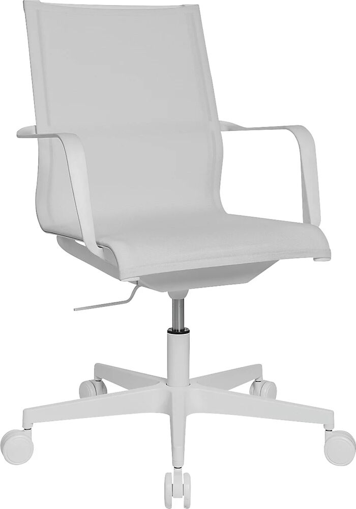 Topstar Silla giratoria de oficina SITNESS LIFE 40, con brazos y articulación SITNESS, blanco