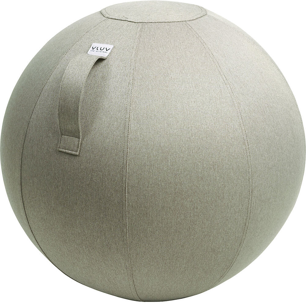 VLUV Balón asiento LEIV, funda de tela con aspecto de lona, 600 - 650 mm, gris piedra