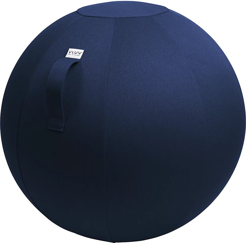 VLUV Balón asiento LEIV, funda de tela con aspecto de lona, 600 - 650 mm, azul real