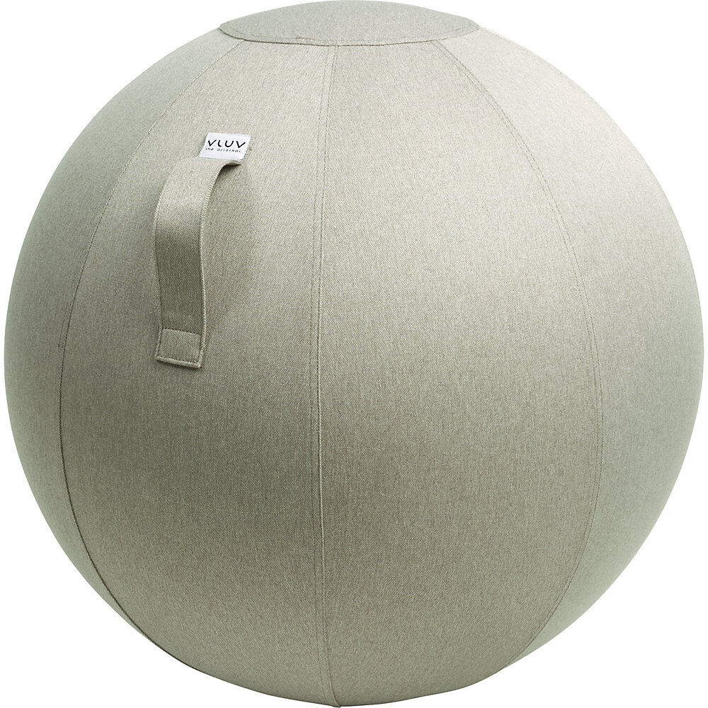 VLUV Balón asiento LEIV, funda de tela con aspecto de lona, 700 - 750 mm, gris piedra