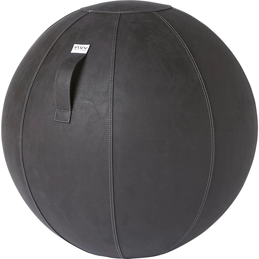 VLUV Balón asiento VEGA, piel sintética vegana, 700 - 750 mm, negro