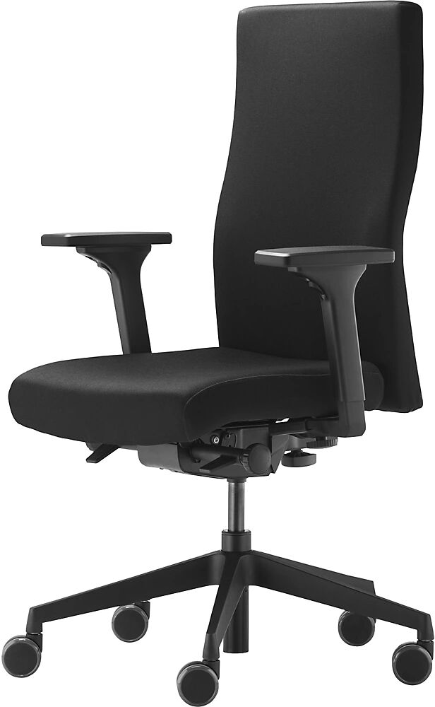 TrendOffice Silla giratoria de oficina TO-STRIKE 9248, con brazos ajustables en 4D, negro