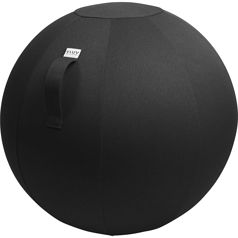 VLUV Balón asiento LEIV, funda de tela con aspecto de lona, 700 - 750 mm, negro