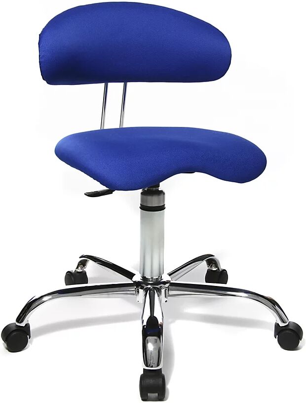 Topstar Taburete SITNESS 40, móvil en tres dimensiones, en azul