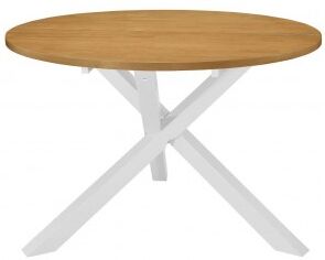 vidaXL Mesa De Comedor Blanca 120x75 Cm Mdf