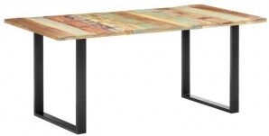 vidaXL Mesa De Comedor De Madera Maciza Reciclada 180x90x76 Cm