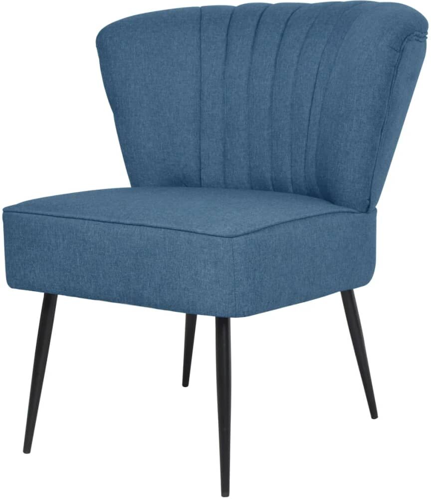 vidaXL Sillón de cóctel tela azul