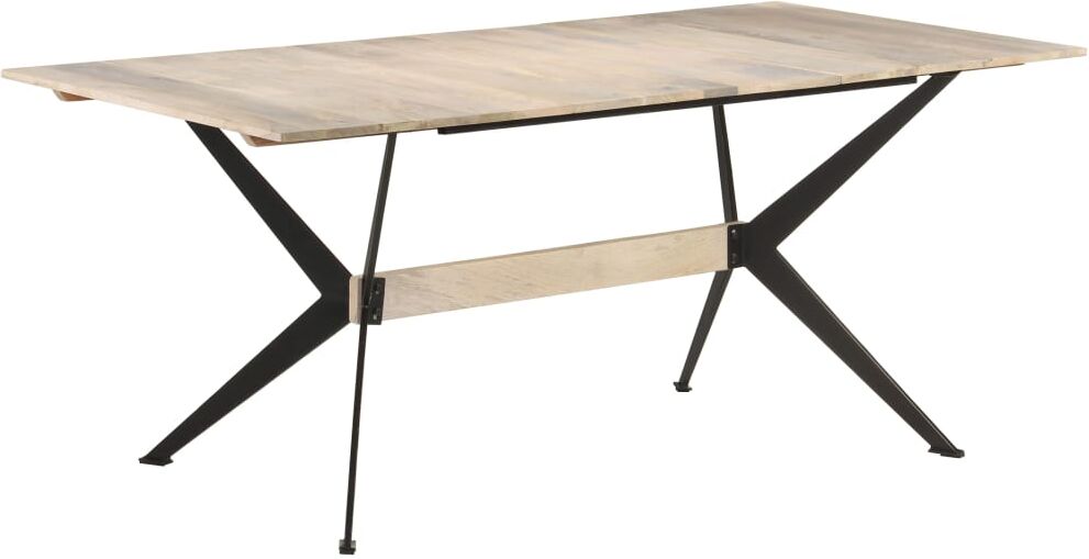 vidaXL Mesa de comedor de madera maciza de mango 180x90x76 cm