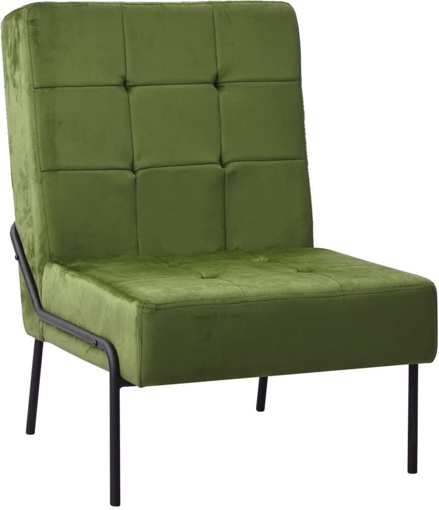 vidaXL Silla de relajación de terciopelo verde claro 65x79x87 cm